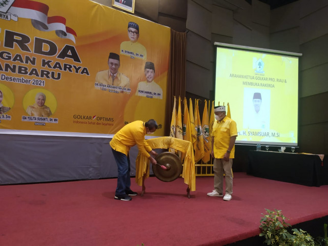 Ketua DPD Golkar Riau Buka Rakerda Golkar Kota Pekanbaru
